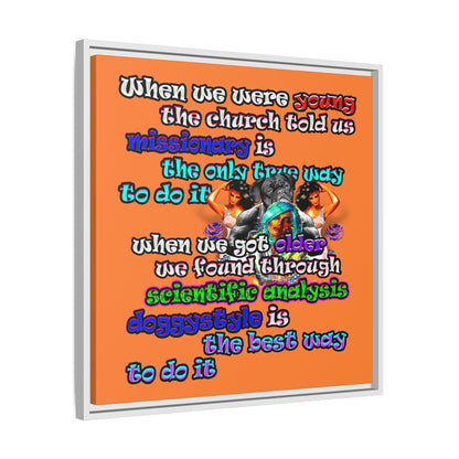 doggystyle - framed canvas art (crusta)