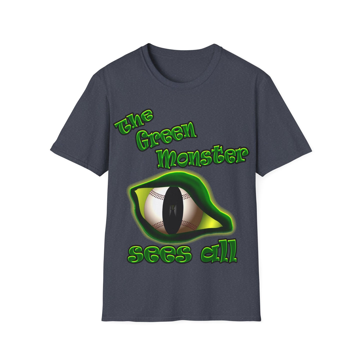 green monster - Unisex Softstyle T-Shirt
