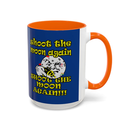 shoot the moon again - Accent Mug (dark blue)