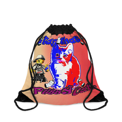 tag that - Drawstring Bag (yellow-orange wave)