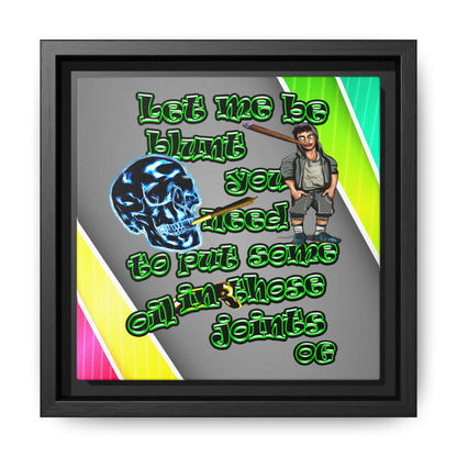 og - framed canvas art (rainbow split)