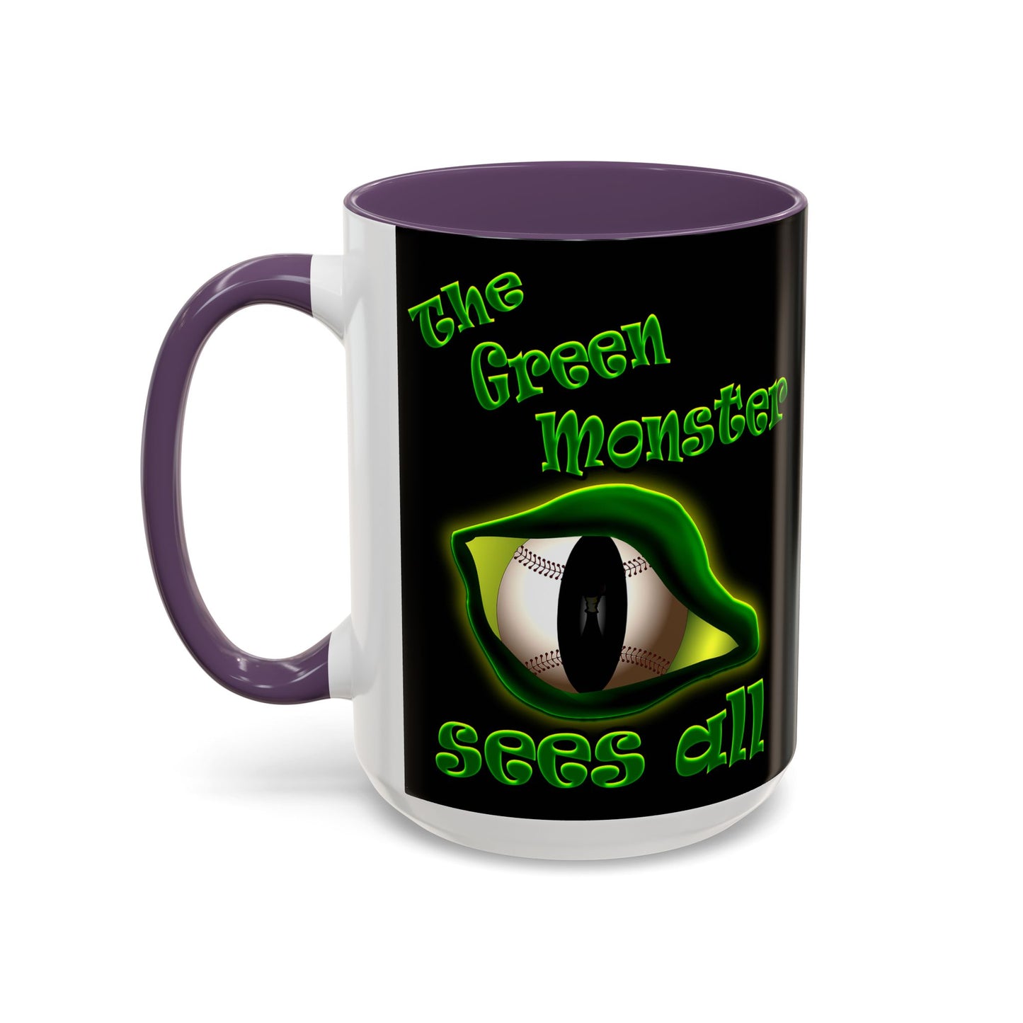 green monster - Accent Mug (black)