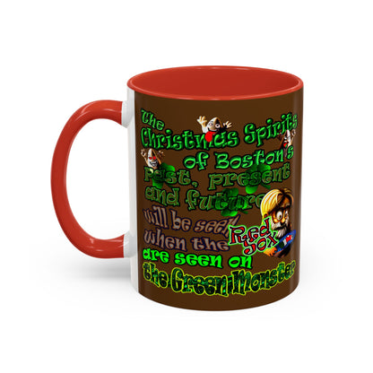 christmas spirits of boston - Accent Mug (brown)