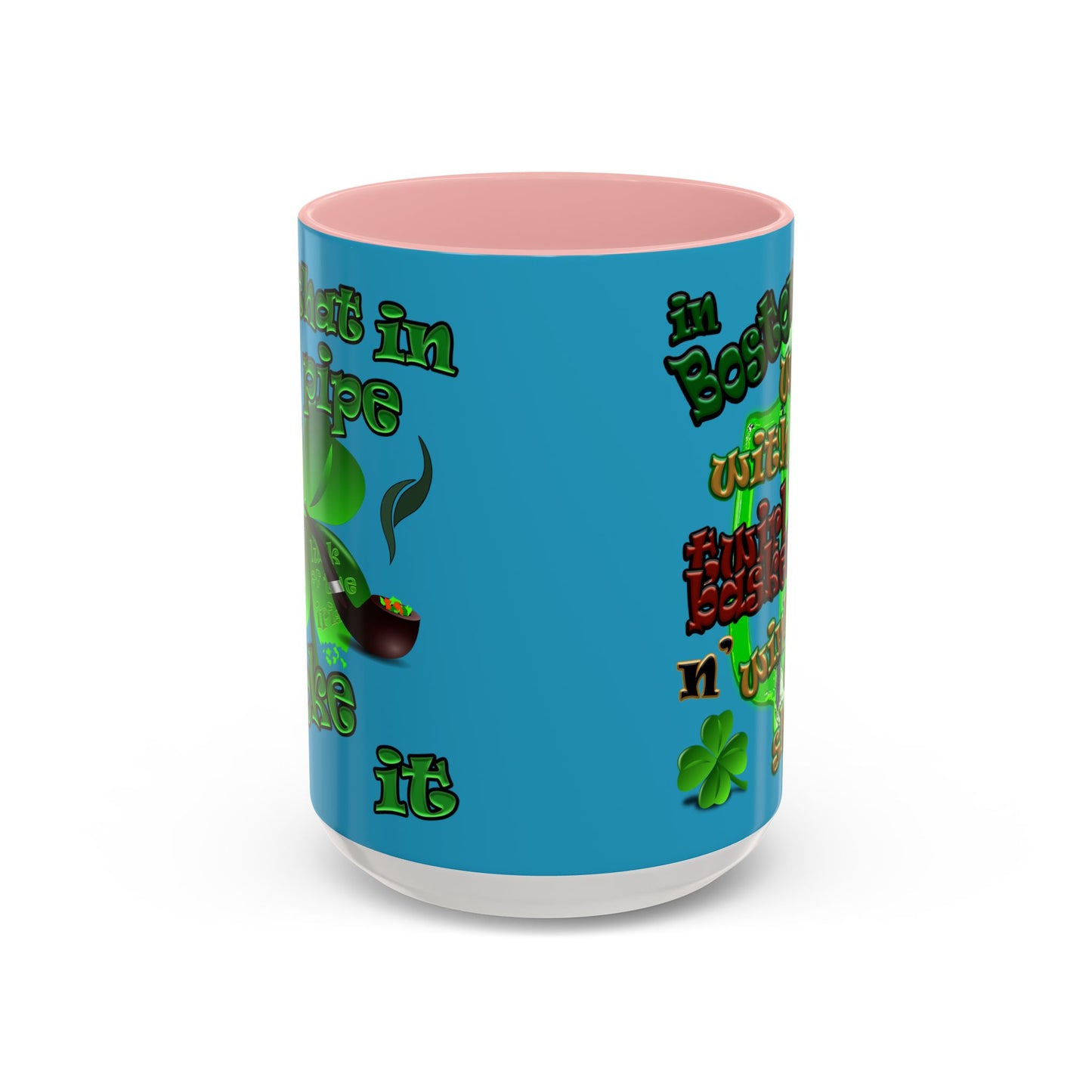 celtics logo - Accent Mug (turquoise)