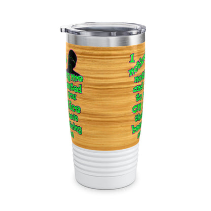noticed you noticing - Ringneck Tumbler, 20oz (butterscotch wood finish)