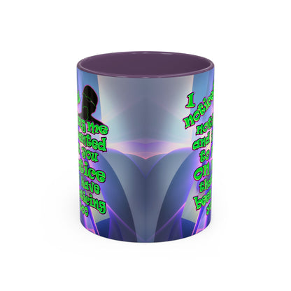 noticed you noticing - Accent Mug (grey-pink wave)