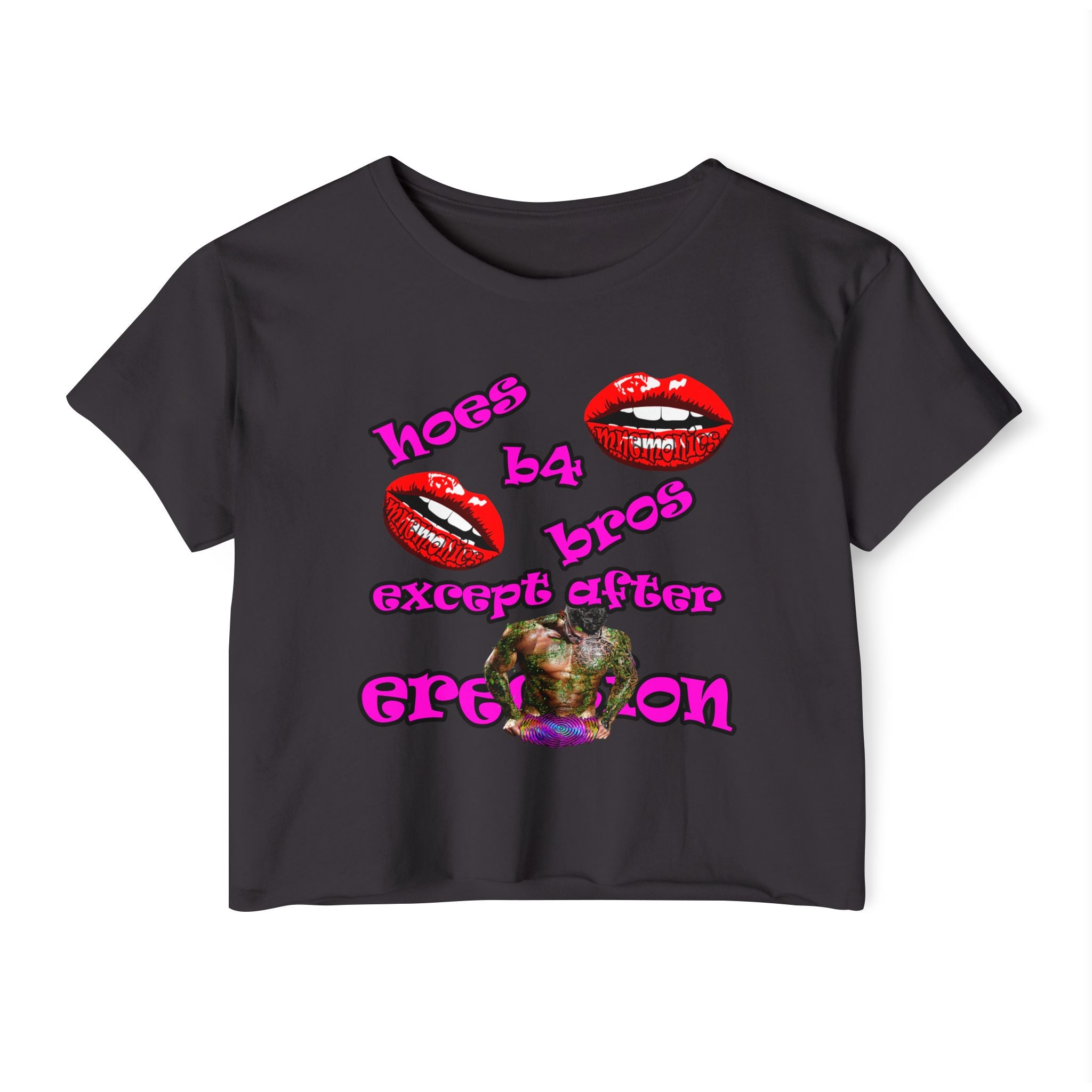 hoes b4 bros - Women's Festival Crop Top