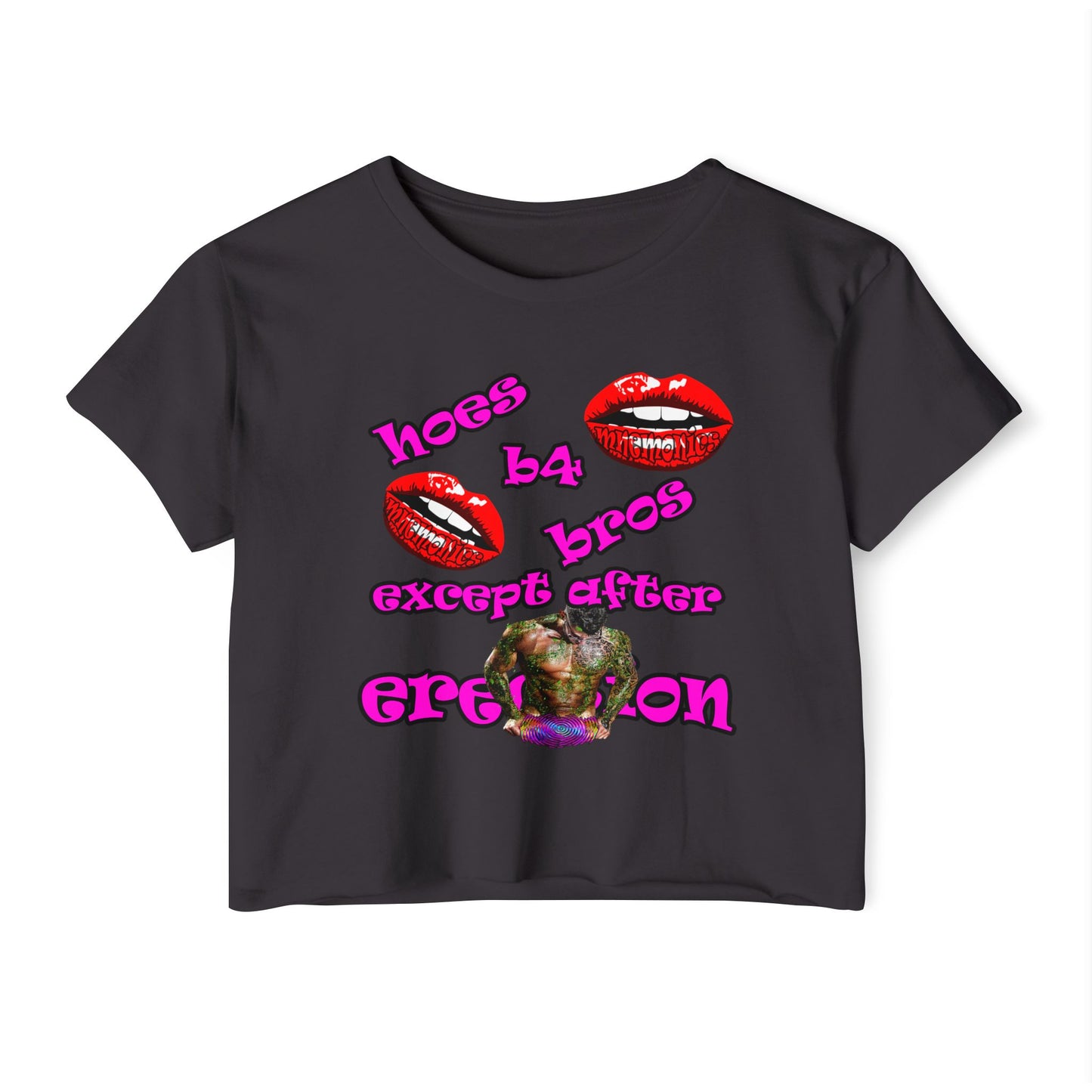 hoes b4 bros - Women's Festival Crop Top