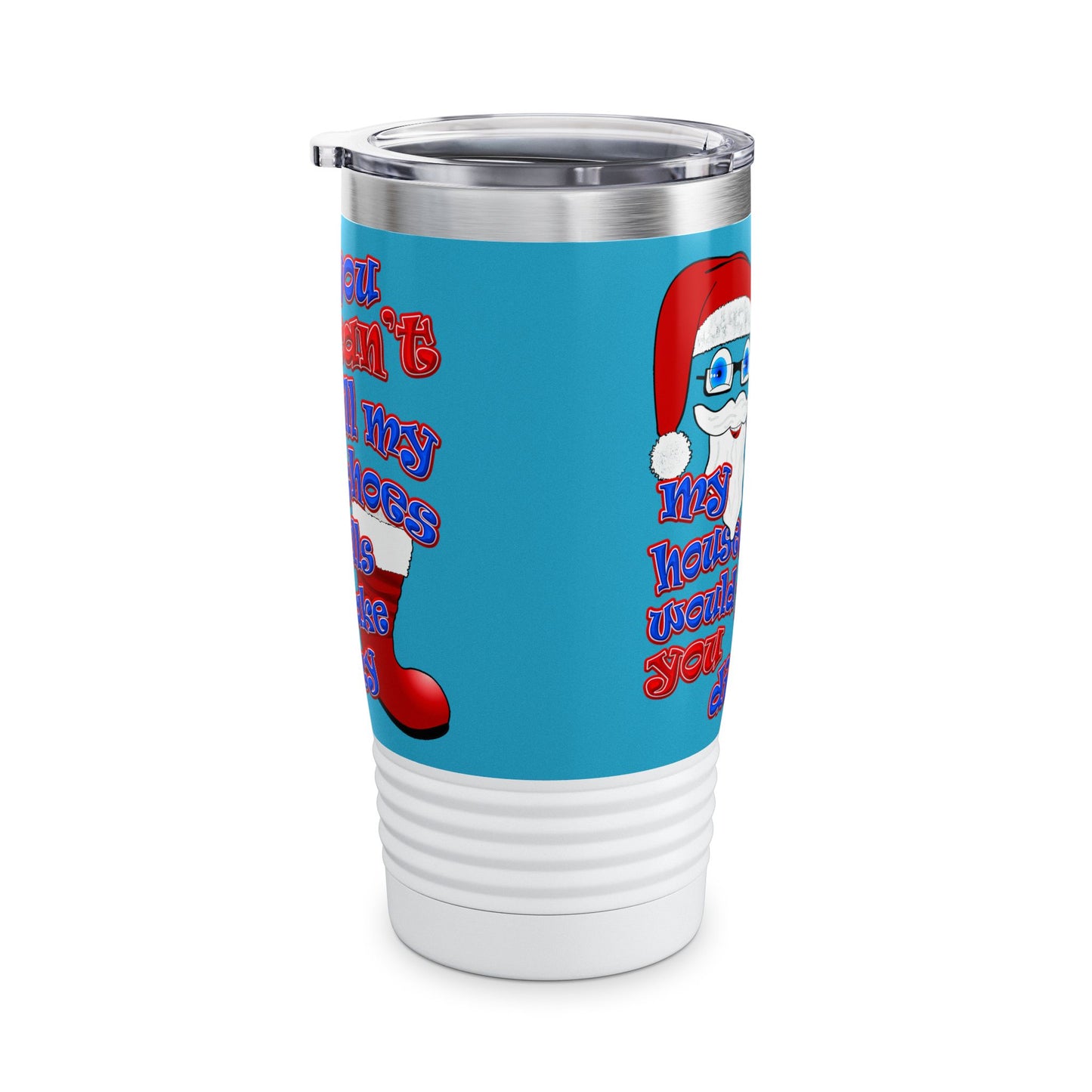 santa's shoes - Ringneck Tumbler, 20oz (turquoise)