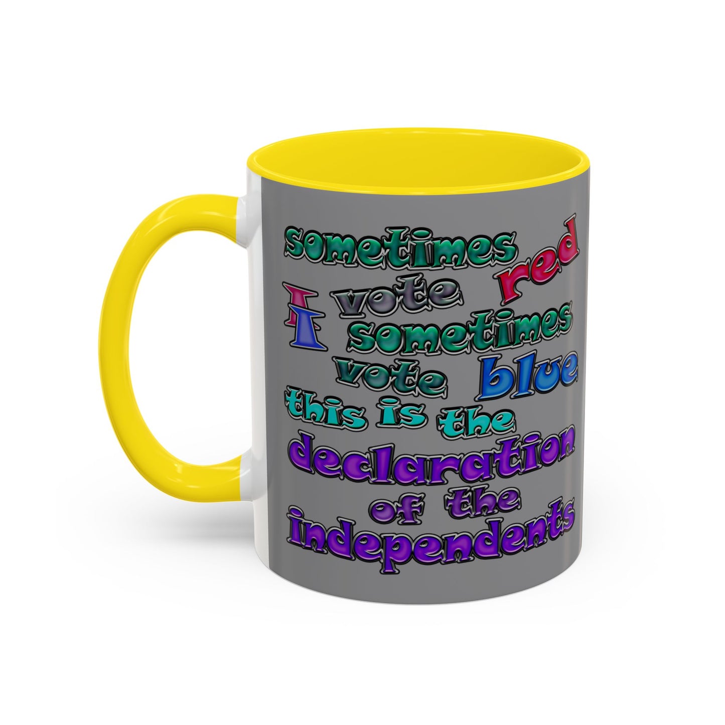 declaration of the independents - Accent Mug (grey)
