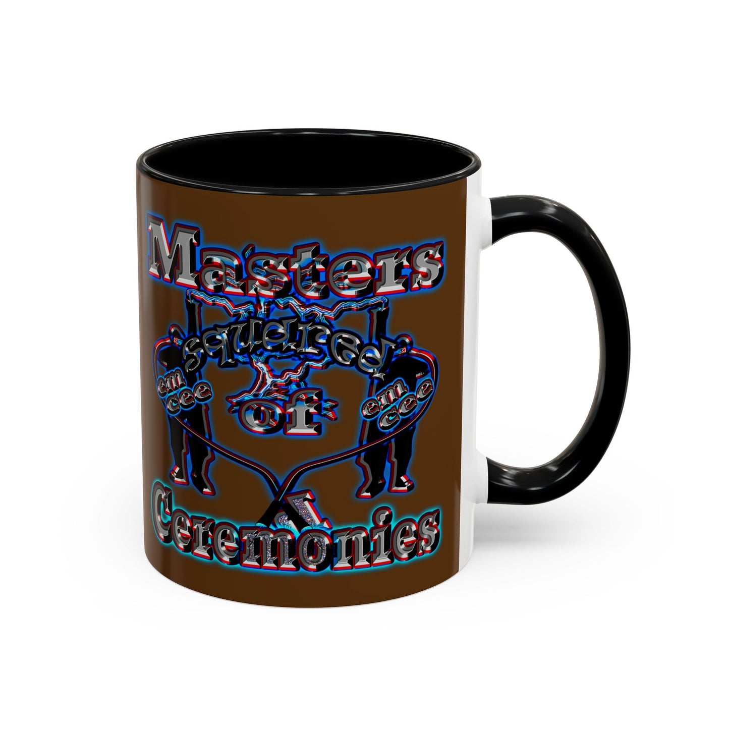 em cee squared - Accent Mug (brown)