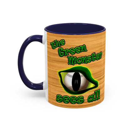 green monster - Accent Mug (butterscotch wood finish)