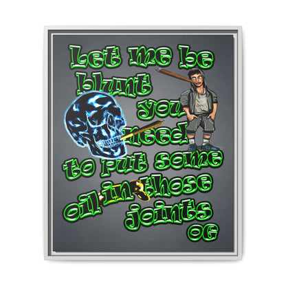 og - framed canvas art (grey-light grey)
