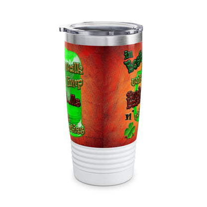 celtics logo - Ringneck Tumbler, 20oz (burnt orange)