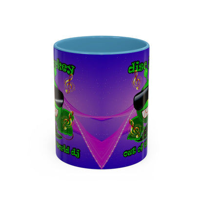 disc jockey - Accent Mug (purple-pink wave)