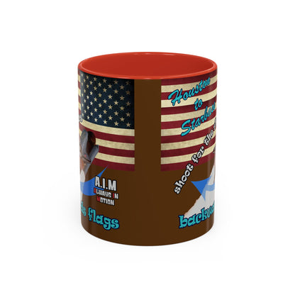 shoot for the stars - Accent Mug (brown)