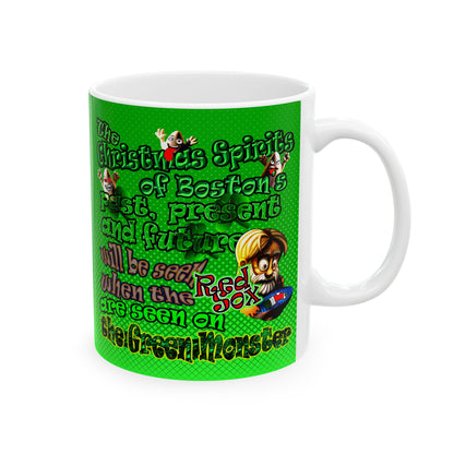 christmas spirits of boston - White Mug (logo green)
