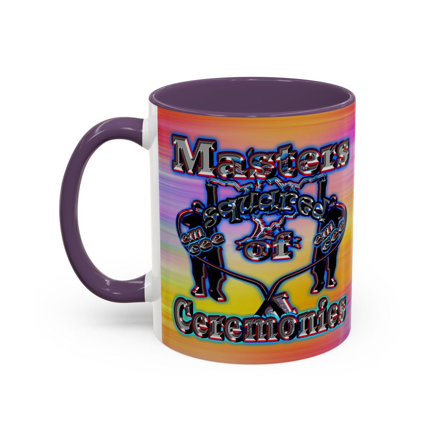 em cee squared - Accent Mug (color blur)