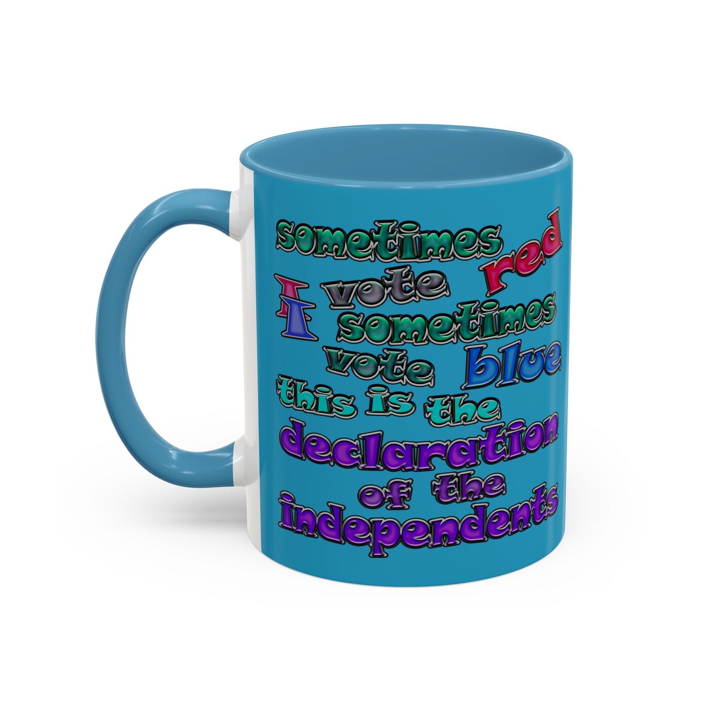 declaration of the independents - Accent Mug (turquoise)