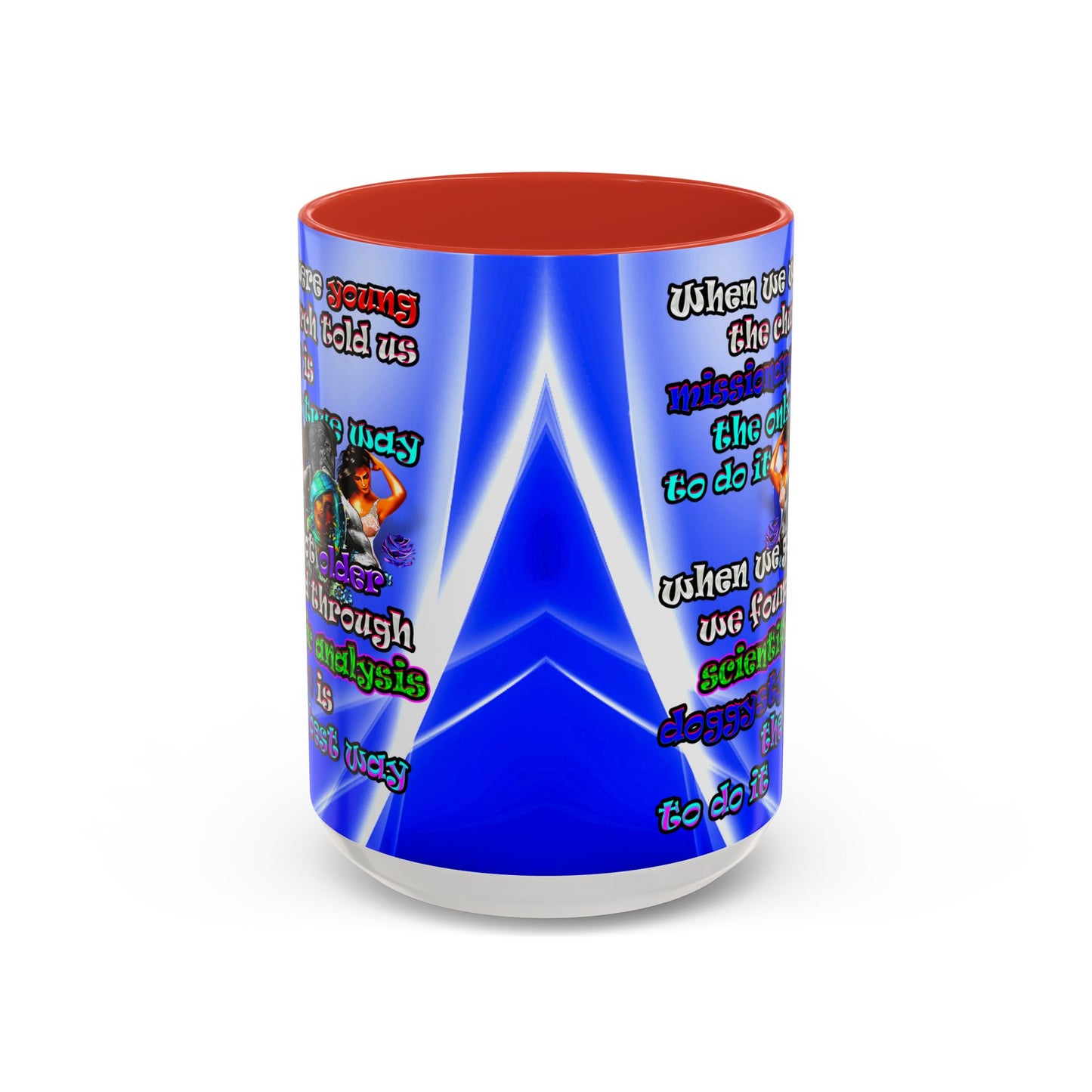 doggystyle - Accent Mug (blue-white wave)