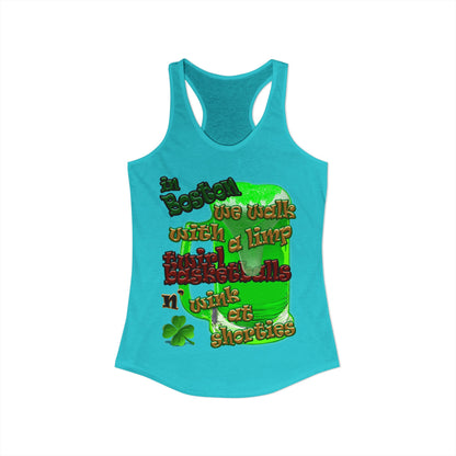 celtics logo - Women's Ideal Racerback Tank