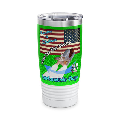 shoot for the stars - Ringneck Tumbler, 20oz (logo green)
