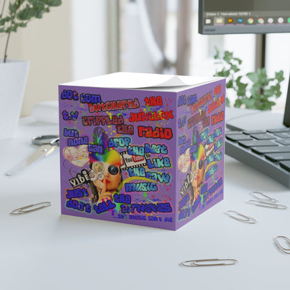 drop the beat - note cube (light purple)