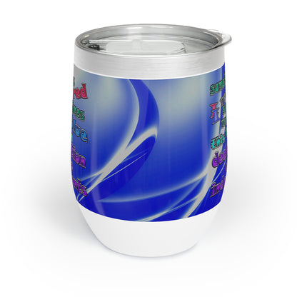 declaration of the independents - Chill Wine Tumbler (blue-white wave)