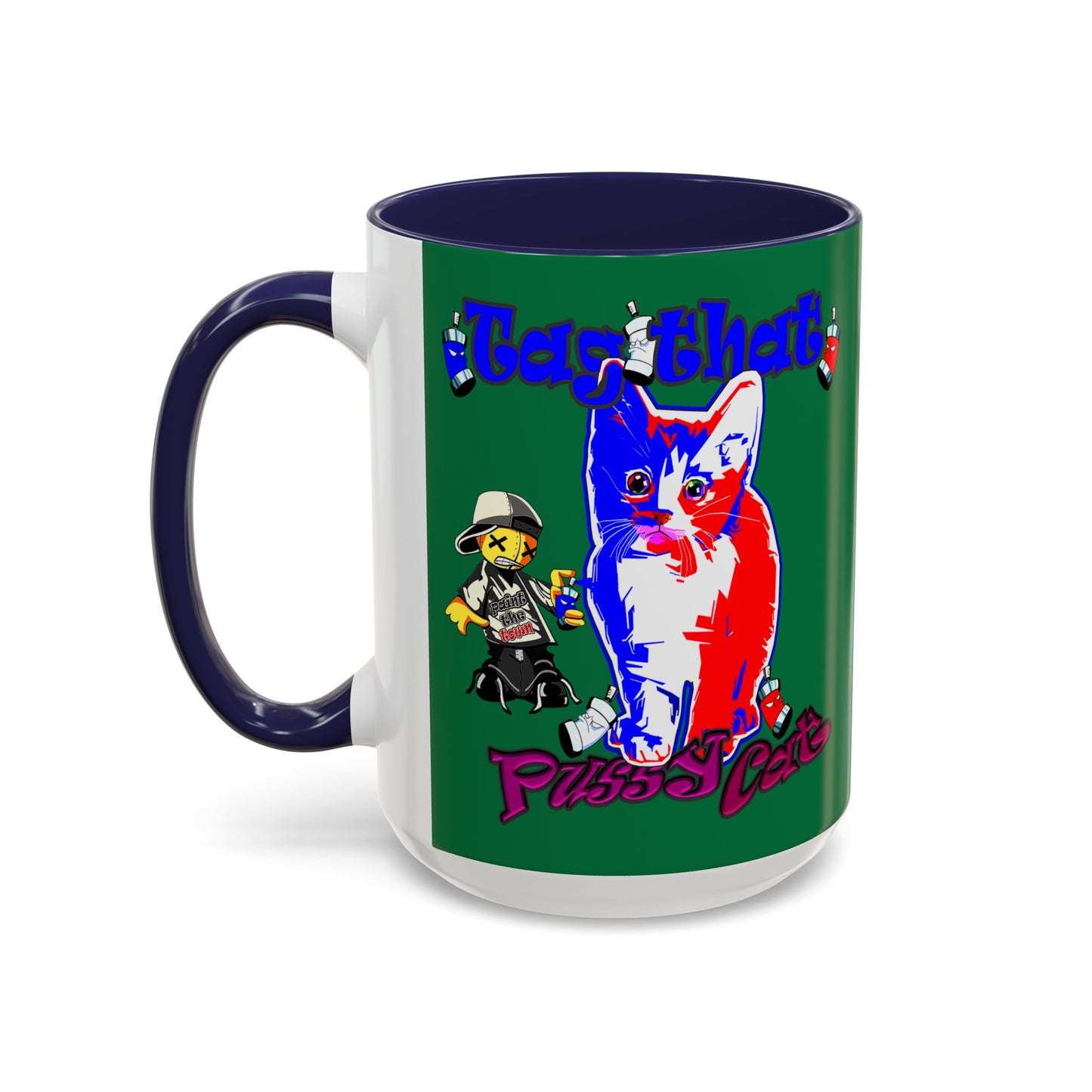 tag that - Accent Mug (dark green)