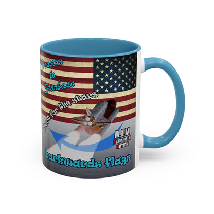 shoot for the stars - Accent Mug (brushed nickel)