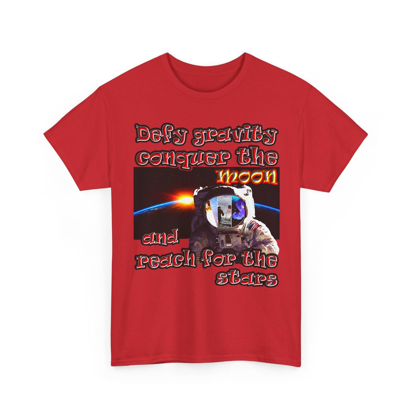 defy conquer reach - Unisex Heavy Cotton Tee