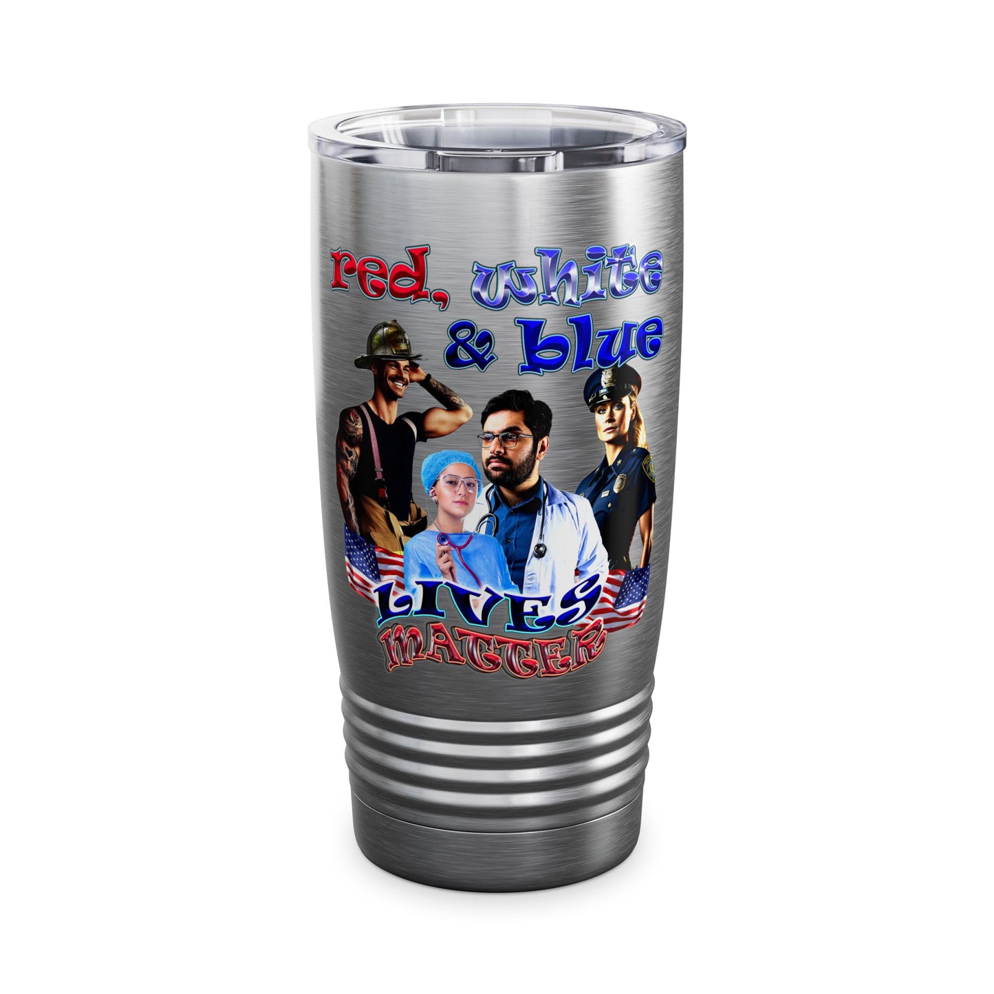 rw&b lives matter - Ringneck Tumbler, 20oz