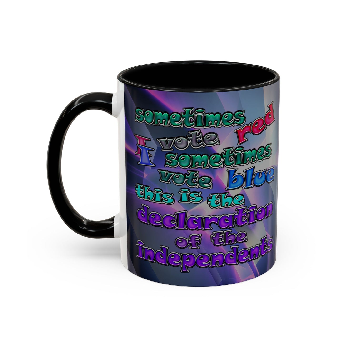 declaration of the independents - Accent Mug (grey-pink wave)