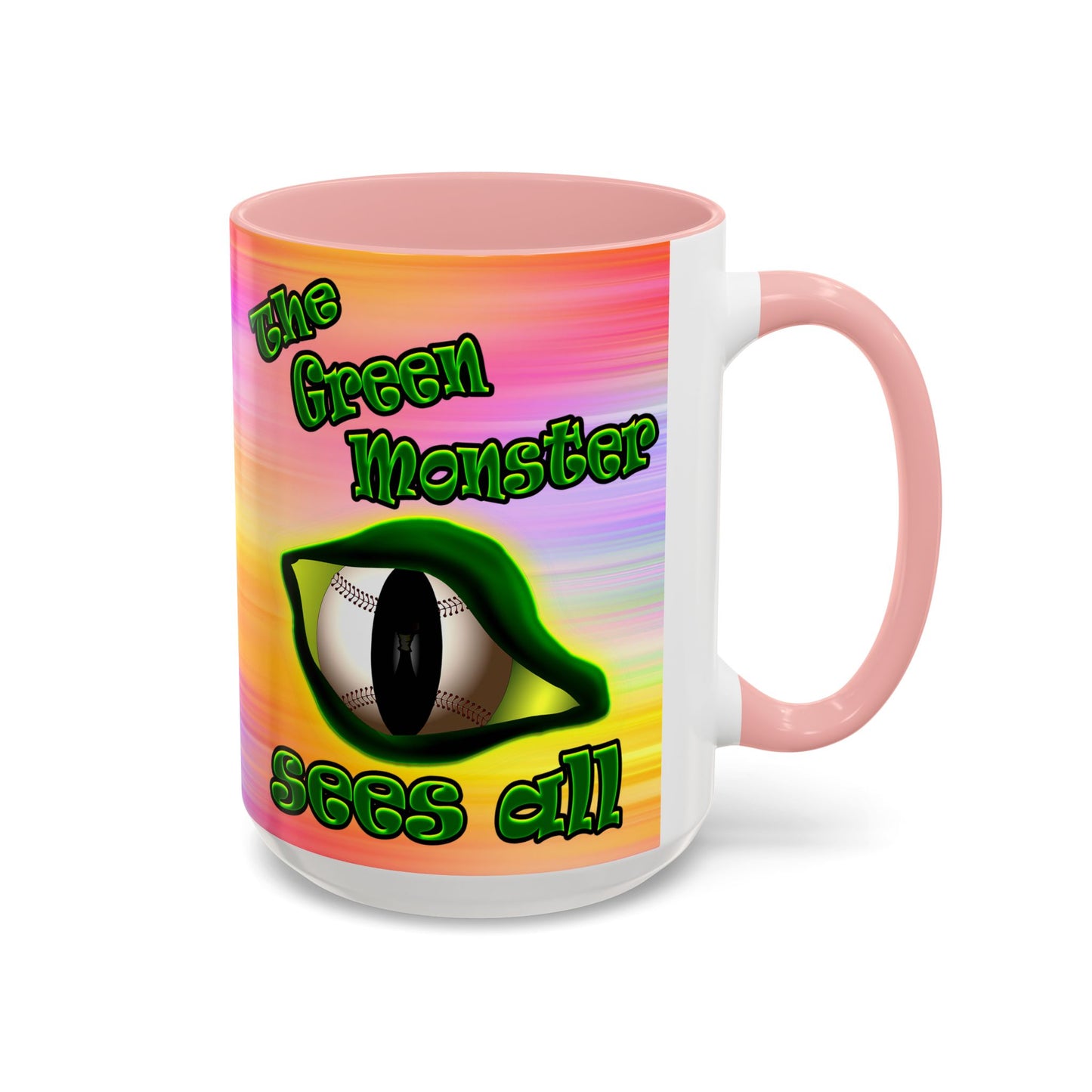 green monster - Accent Mug (color blur)