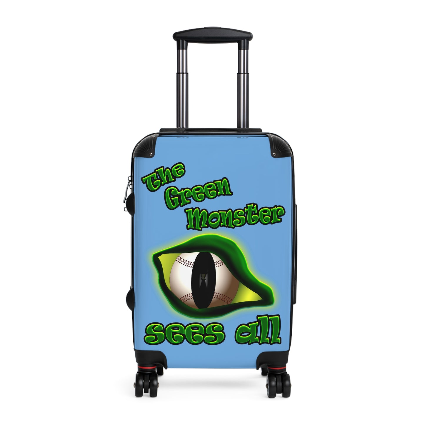 green monster - Suitcase (light blue)