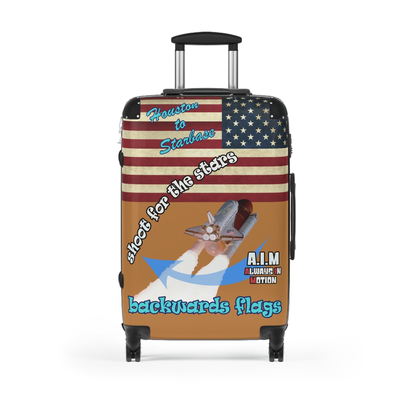 shoot for the stars - Suitcase (light brown)