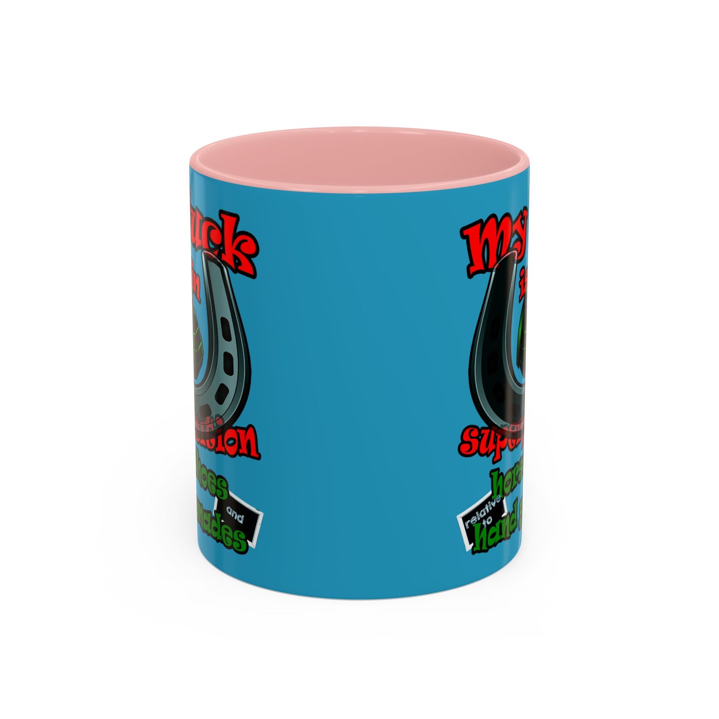 my luck - Accent Mug (turquoise)