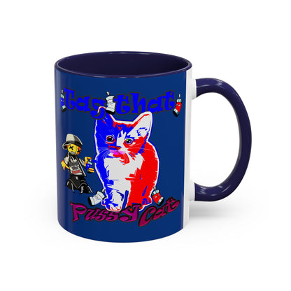 tag that - Accent Mug (dark blue)