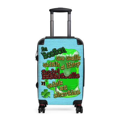 celtics logo - Suitcase (faded blue)