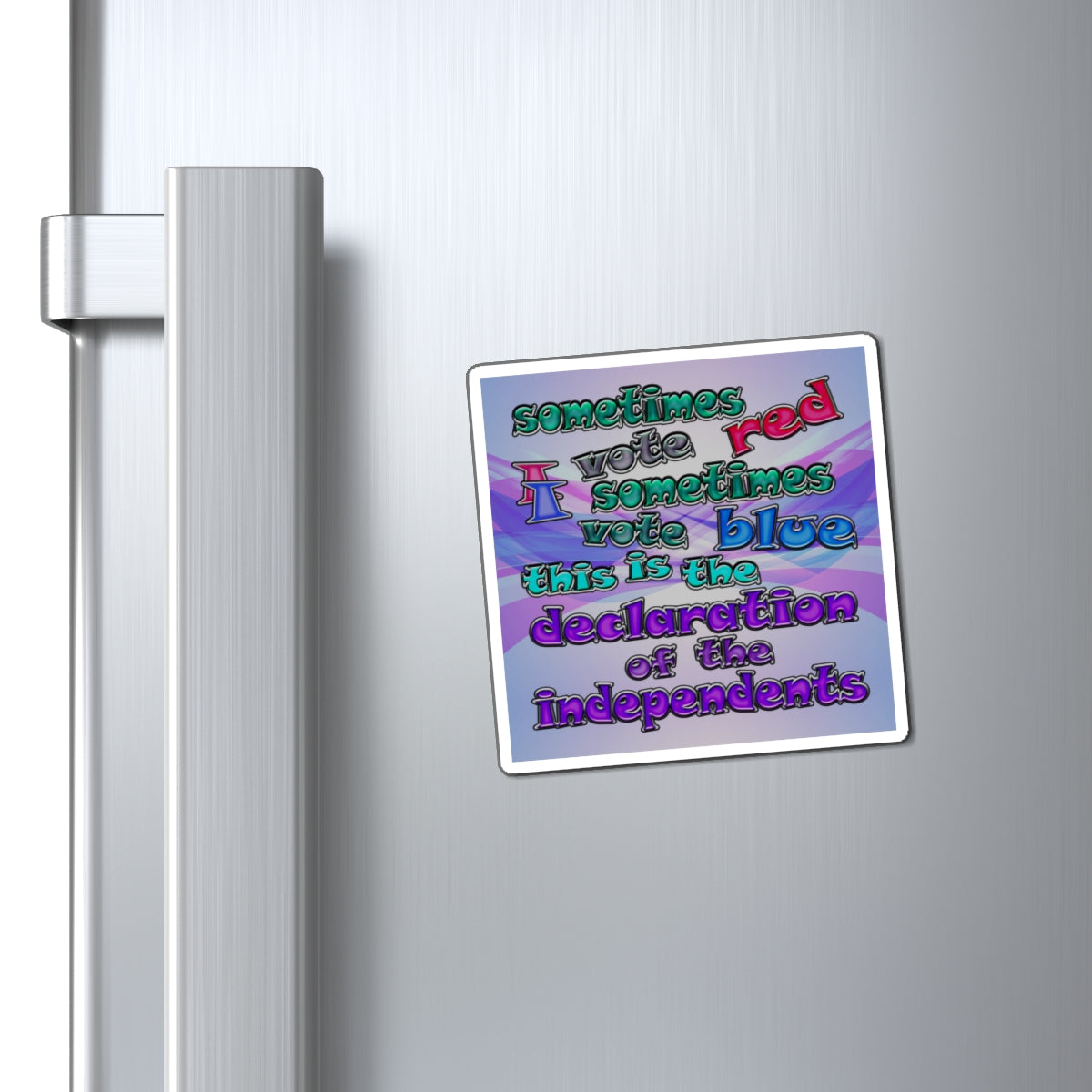 declaration of the independents - Magnets - (light blue-pink wave)