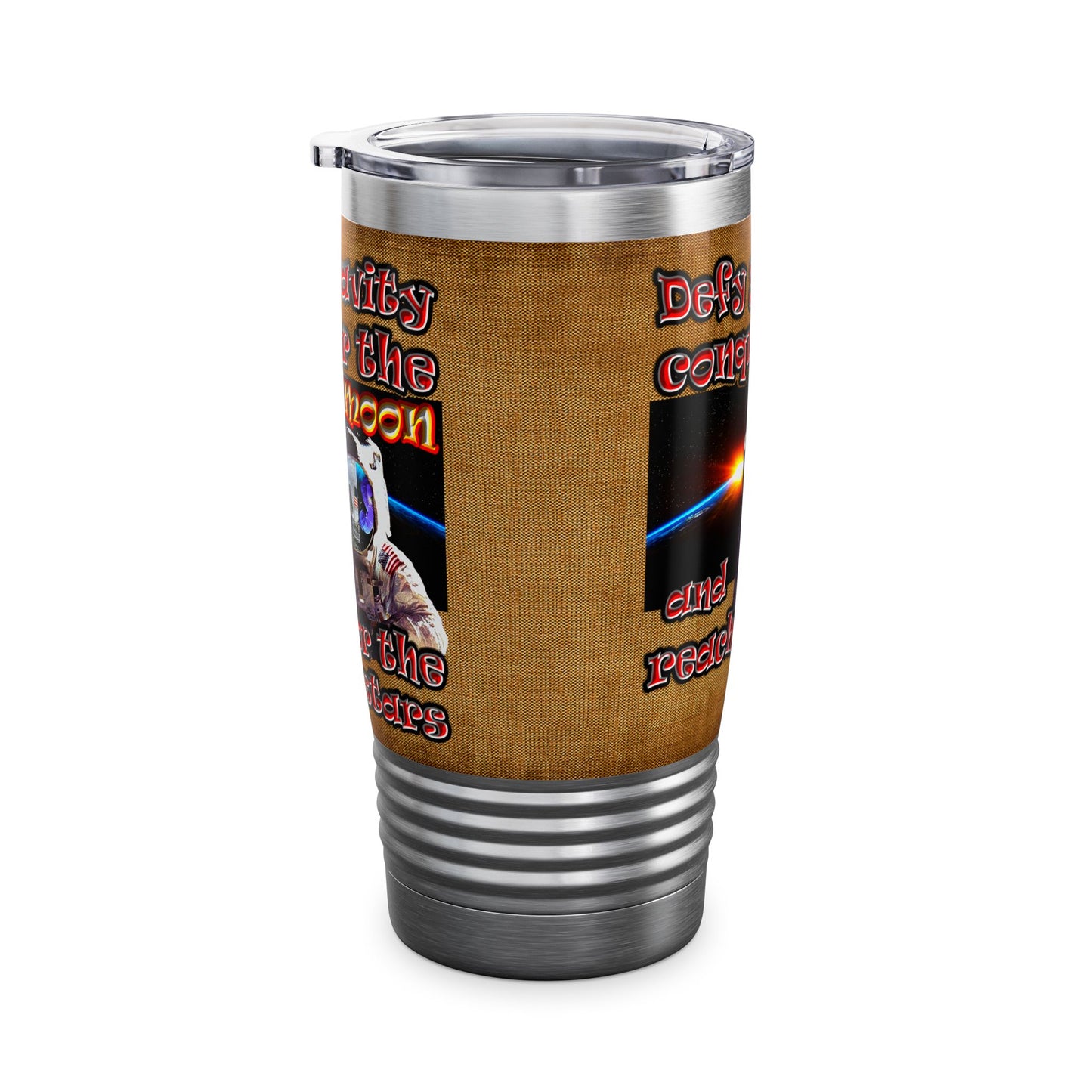defy conquer reach - Ringneck Tumbler, 20oz (brown papyrus)