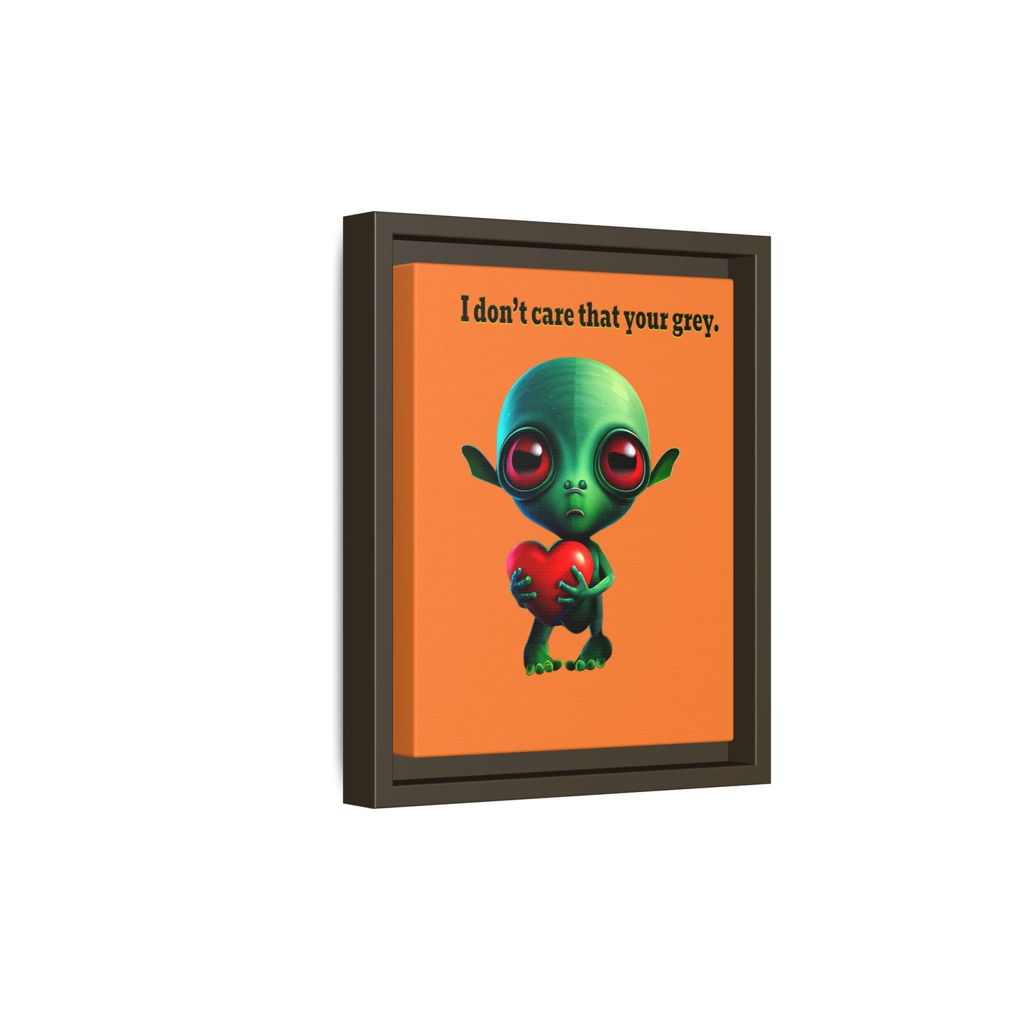 I don't care that your grey - framed canvas art (crusta)