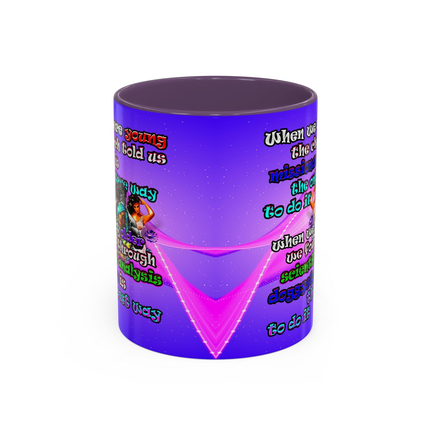 doggystyle - Accent Mug (purple-pink wave)