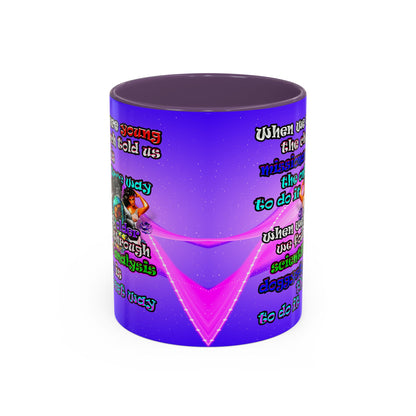 doggystyle - Accent Mug (purple-pink wave)