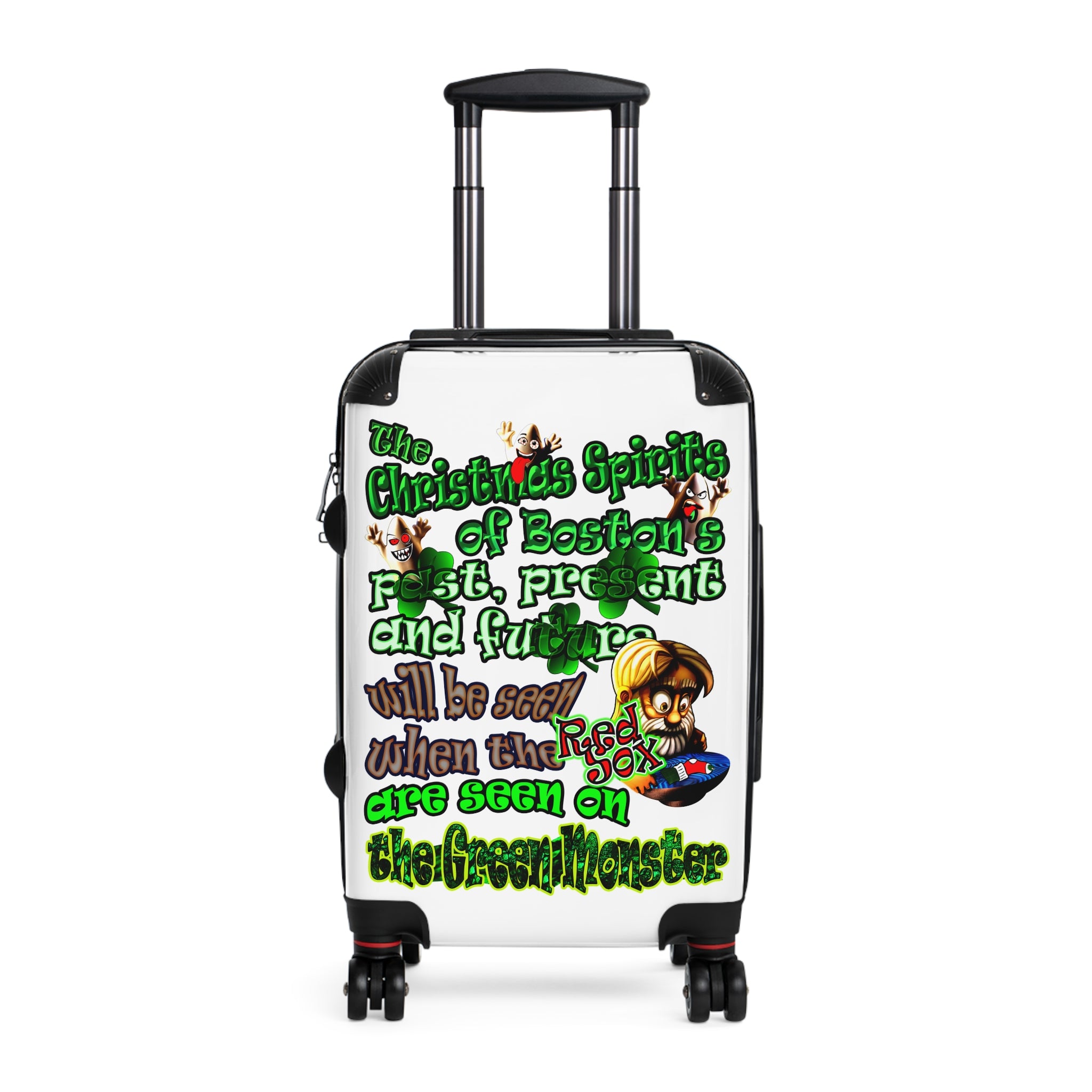 christmas spirits of boston - Suitcase (white)