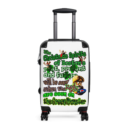 christmas spirits of boston - Suitcase (white)
