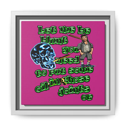 og - framed canvas art (pink)