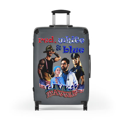 rw&b lives matter - Suitcase (grey-light grey)