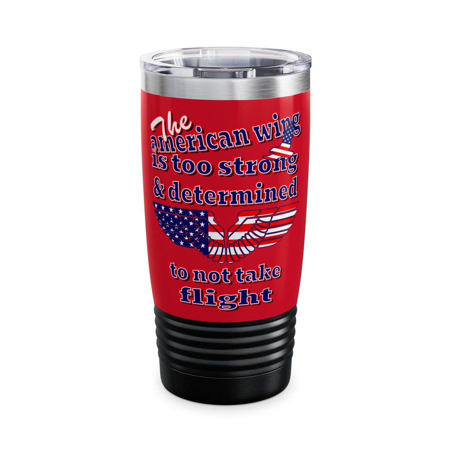 american wing - Ringneck Tumbler, 20oz (dark red)