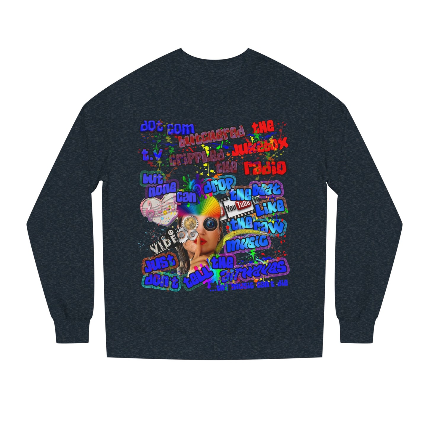 drop the beat - Unisex Crew Neck Sweatshirt